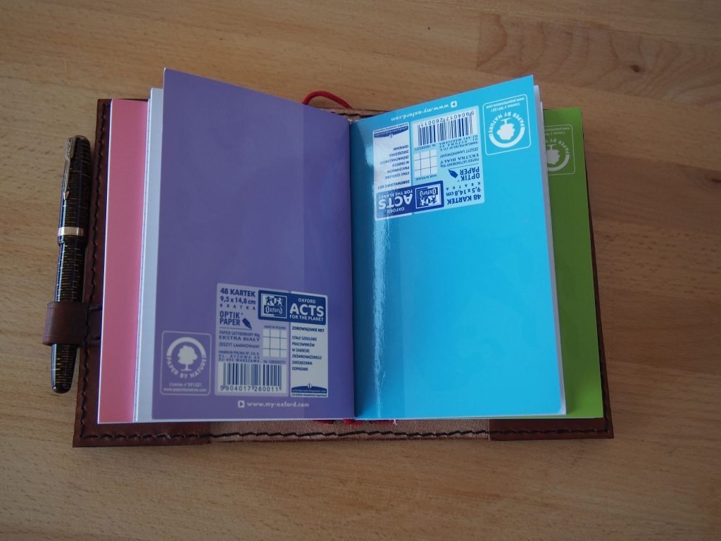 Skórzana okładka na zeszyty