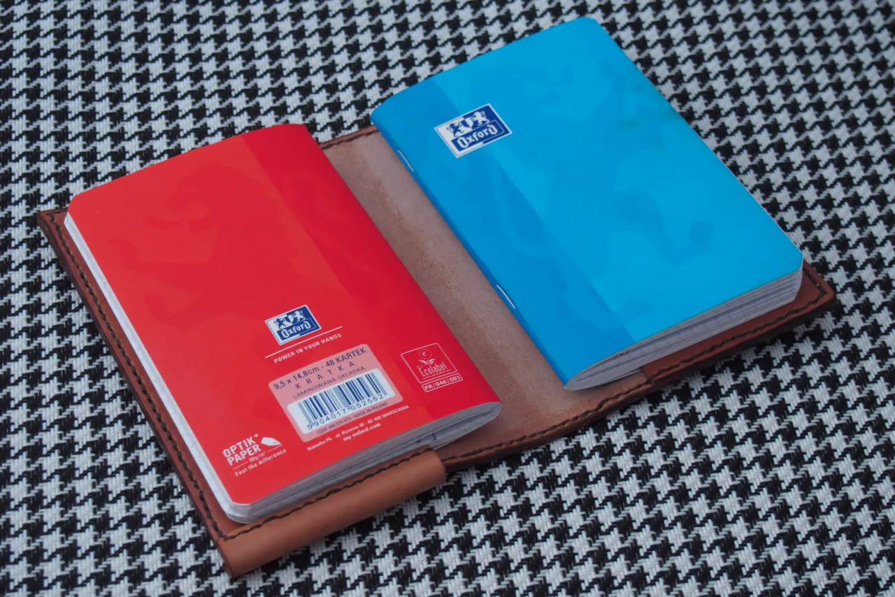 Okładka skórzana A6 na dwa zeszyty