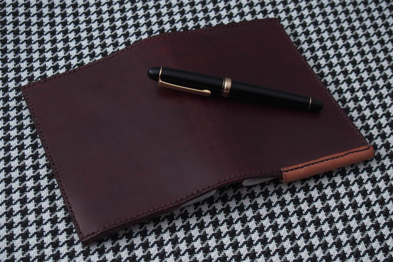 Okładka skórzana A6 na dwa zeszyty