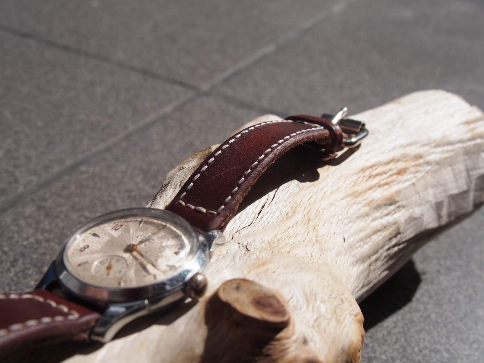 skórzany pasek do zegarka