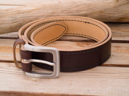 Pasek do spodni ręcznie przeszyty