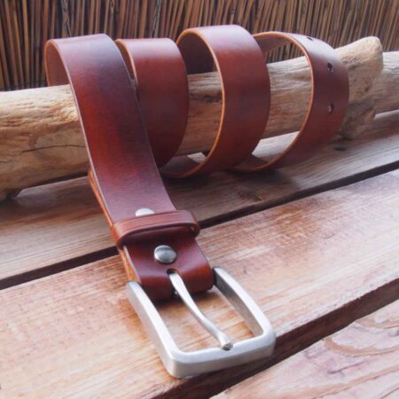 Pasek do spodni brązowy