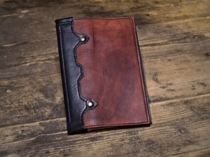 Okładka A5 z ozdobnym grzbietem, projekt ze skrawków