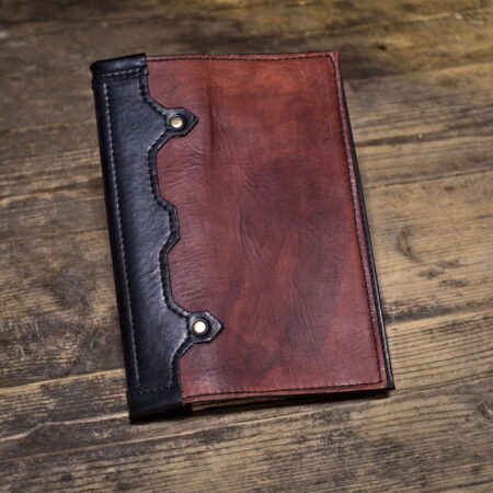 Okładka A5 z ozdobnym grzbietem, projekt ze skrawków