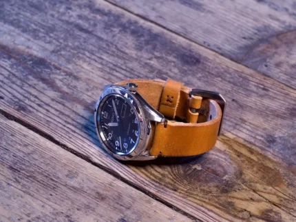 Pasek do zegarka z grubej skóry - naturalny