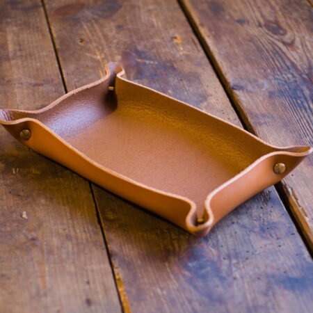 Tacka skórzana - nity mosiężne