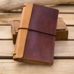 Skórzana okładka podróżnika, na notatnik midori lub Traveler's Notebook, 210 x 110