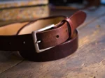Pasek do spodni 30mm z grubej skóry - obrazek 5